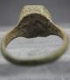 Medieval Bronze Finger Ring With Glass Insert 13th - 15th Century Ad Other Antiquities photo 3