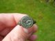 Medival Bronze Decorated Finger Ring 13th Century Ad British Found British photo 2