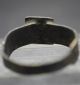 Medieval Bronze Finger Ring With Shield And Crown Design 15th Century Other Antiquities photo 3