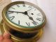 Antique Nautical Steampunk Round Brass Clock F W Elliott England Clocks photo 6