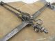 Large Antique Scale 18th Century Colonial Wrought Iron Balance Blacksmith Signed Scales photo 6