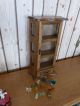 Vintage Table Top - Wall Hanging Curio Cabinet 3 Shelf Wood Glass Display Case Display Cases photo 1