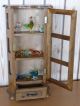 Vintage Table Top - Wall Hanging Curio Cabinet 3 Shelf Wood Glass Display Case Display Cases photo 4
