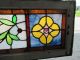 Antique American Stained Glass Transom Window 49 X 17 Architectural Salvage Pre-1900 photo 4