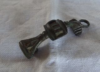 Roman 1st/2nd Century Trumpet/fantail Style Bronze Bow Brooch photo