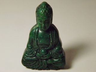 Collector ' S Special Chinese Carved Green Kwan Yin Statue - D18 photo
