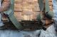 Antique Adirondack Woven Ash Pack Basket - Native American Style Oiled Sinew Rim Primitives photo 10