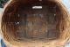 Antique Adirondack Woven Ash Pack Basket - Native American Style Oiled Sinew Rim Primitives photo 6
