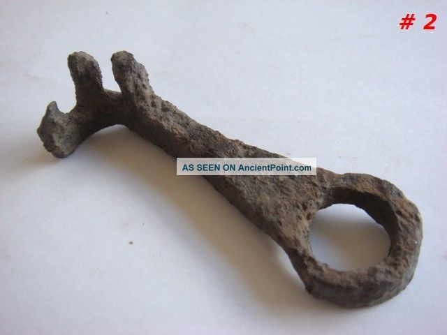 Ancient Roman Iron Key 1st - 3rd Century Ad 2 Roman photo