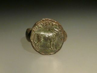 Roman Bronze Ring With Images Cow photo