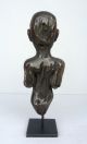 A Charming And Unusual Form Luba Tribe Sculpture From Congo On Metal Stand Other African Antiques photo 5