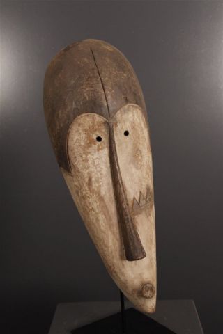 Gabon: Old And - Tribal - African Mask From The Fang. photo