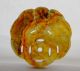 Antique Handmade Chinese Yellow Red Jade Amulet Talisman C.  1900 - 1940 Amulets photo 5