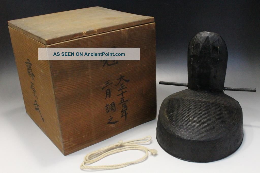 1926 Eboshi (japanese Formal Headwear Shinto Priest Costume Kanmuri Hats Other Japanese Antiques photo