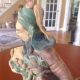 Antique Chinese Roof Tile Warrior Riding Foo Dog Ceramic Sculpture On Stand Dragons photo 5