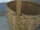 Old Primitive Small Basket With A Hand Carved Wood Handle Fantastic Old Patina Primitives photo 10