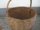 Old Primitive Small Basket With A Hand Carved Wood Handle Fantastic Old Patina Primitives photo 8