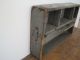 Old Blue/grey Paint Wood Divided Carrier With A Handle American Primitive Aafa Primitives photo 5