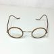 Round Antique Bifocal Spectacles Glasses Copper Color Metal Wire Frame Eyewear Optical photo 2