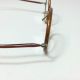 Round Antique Bifocal Spectacles Glasses Copper Color Metal Wire Frame Eyewear Optical photo 4