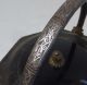B130: Real Old Japanese Iron Kettle For Sake Choshi W/great Relief,  Silver Inlay Other Japanese Antiques photo 8