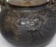 B131 Japanese Iron Teakettle Tetsubin With Great Relief Work And Silver Knob Teapots photo 6