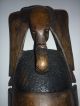 Hand Carved Solid Wood African Mask Wall Hanging Other African Antiques photo 1