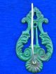 Antique Cast Iron Ornate Wall Receipt Hook Art & Craft Kitchen Decoration Green Hooks & Brackets photo 1
