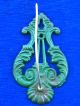 Antique Cast Iron Ornate Wall Receipt Hook Art & Craft Kitchen Decoration Green Hooks & Brackets photo 3