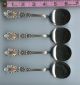 4 Prince Eugene Cream Soup Spoons Sterling Silver By Alvin 6 - 1/4 Inch Spoon Flatware & Silverware photo 1