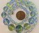 Vtg Antique Vaseline Uranium Givre Glass Crystal Necklace Black Light Art Deco Art Deco photo 1