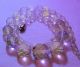 Vtg Antique Vaseline Uranium Givre Glass Crystal Necklace Black Light Art Deco Art Deco photo 3