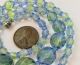 Vtg Antique Vaseline Uranium Givre Glass Crystal Necklace Black Light Art Deco Art Deco photo 8