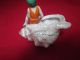 Art Deco Bathing Beauty Perches On A Lustre Conch Shell Planter Art Deco photo 3