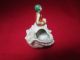 Art Deco Bathing Beauty Perches On A Lustre Conch Shell Planter Art Deco photo 5