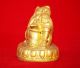 Lek Nam Pee Magical Gold Hindu Charm Rich Luck Success Om Lord Ganesh Amulets photo 1