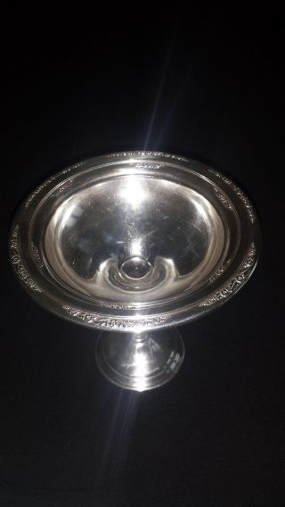 Vintage Sterling Silver International Silver Compote/candy Dish Stamped T - 200 photo
