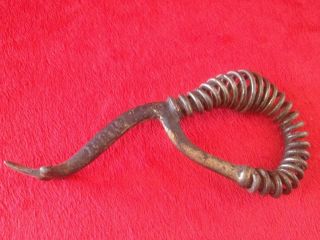 Antique Cast Iron Wood Stove Top Lid Lifter Handle / Remover 9.  5 Inches photo