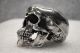 Antique Italian Sterling Silver Miniature Human Skull Miniatures photo 4