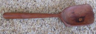 Antique Vintage Wooden Butter/dough Paddle/ Spoon - A Farmhouse Gem photo