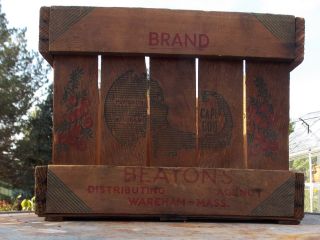 Vintage Benton ' S Of Cape Cod Wood Cranberry Crate photo