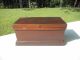Antique 19th Century Solid Walnut Document Box In Dry Finish Primitives photo 3