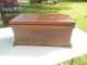 Antique 19th Century Solid Walnut Document Box In Dry Finish Primitives photo 4