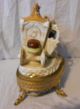 Dresden 11in Porcelain Ceramic Cinderella Coach 2 Horses On Metal Base Dolphin Figurines photo 8
