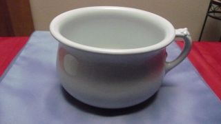 Vintage Johnson Brothers England Chamber Pot With Lid - Royal Ironstone China photo