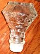 Antique/vintage Crystal Glass 20th Century Liquor Decanter & Stopper - 11 