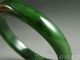 Antique Old Chinese Nephrite Spinach Green Jade Bracelet Bangle 18/19thc Bracelets photo 9