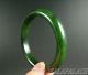 Antique Old Chinese Nephrite Spinach Green Jade Bracelet Bangle 18/19thc Bracelets photo 2