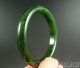Antique Old Chinese Nephrite Spinach Green Jade Bracelet Bangle 18/19thc Bracelets photo 3
