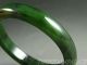 Antique Old Chinese Nephrite Spinach Green Jade Bracelet Bangle 18/19thc Bracelets photo 7